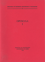 Opuscula I